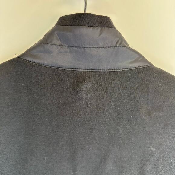Perry Ellis Black Puffer Knit Fully Lined Stand Up Collar Vest Mens Size XL - Picture 9 of 13